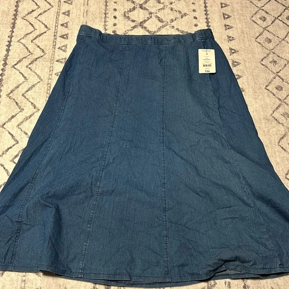 White Stag Blue Maxi Skirt